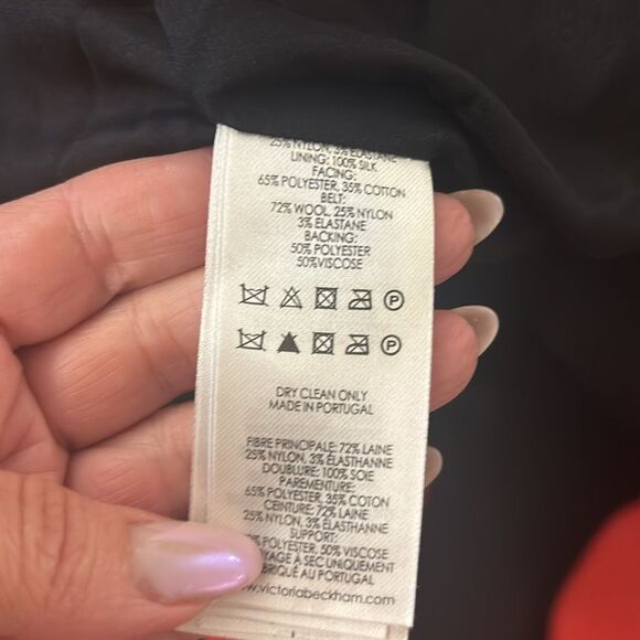 Victoria Beckham red wool midi dress, US8 - Picture 11 of 11